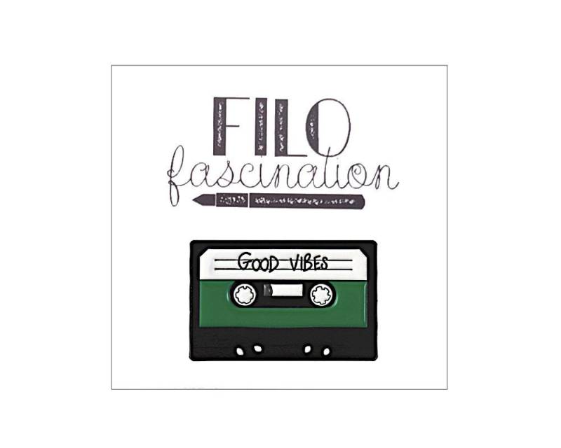 Pin Retro Kassette Good Vibes Planer Planner Diary Bujo Buch Junk Journal von filofascinationCOM