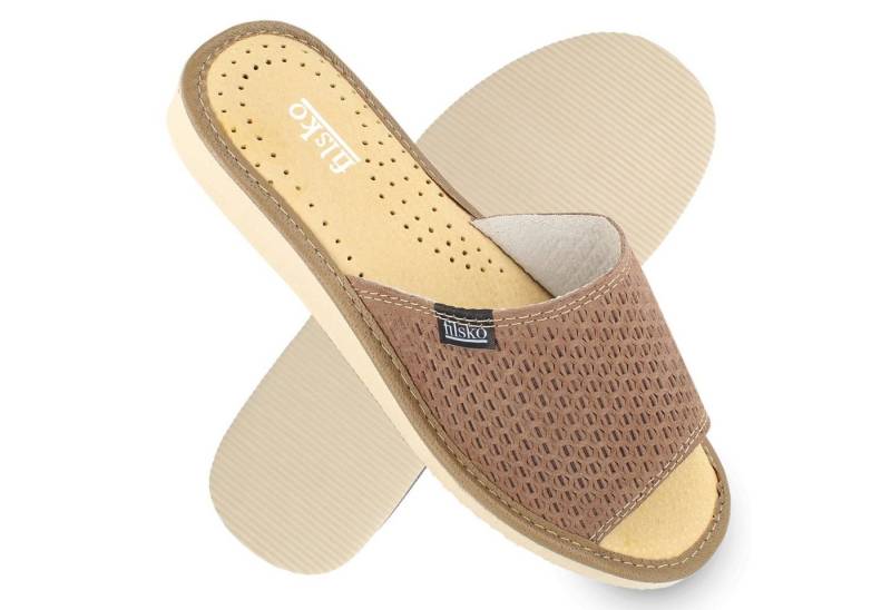 filsko Almada aus Veloursleder offene Damen Hausschuh von filsko