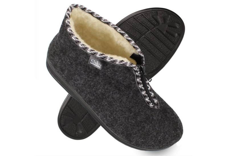 filsko Edsele Winter HausSchuhe für Damen Hausschuh Hüttenschuh aus Easy-Filz von filsko