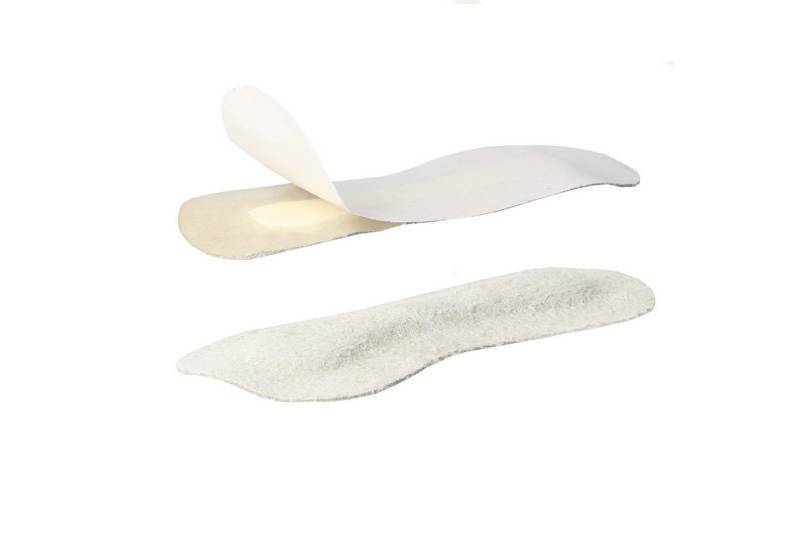 filsko Fersenschutz Leder Fersenhalter Fersenpolster (2-tlg), selbstklebend, Anti-Rutscheinlagen, Veloursleder von filsko