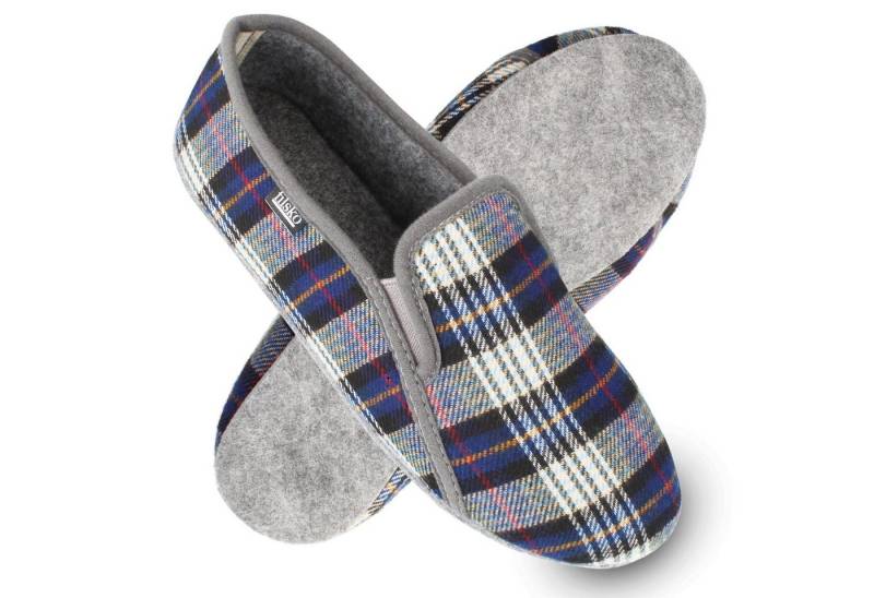 filsko Hausschuhe Herren mit Filzsohle Filzhausschuhe, federleicht & bequem Hausschuh von filsko