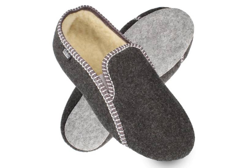 filsko Herren Filzhausschuhe Filz Sohle Herrenhausschuhe Hausschuh von filsko