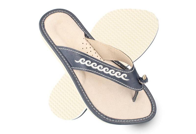 filsko Hübsche Flip Flop Hausschuhe für Damen Hausschuh mit Wellen-Muster von filsko