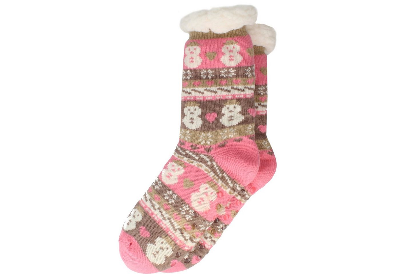 filsko Komfortsocken Socken mit Teddy Fell gefüttert mit Weihnachtsmotiven von filsko