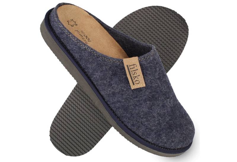 filsko Langayo Damen und Herren Hausschuh (1 Paar) Slip-On, Herausnehmbare Innensohle, Easy-Filz, EVA-Sohle von filsko