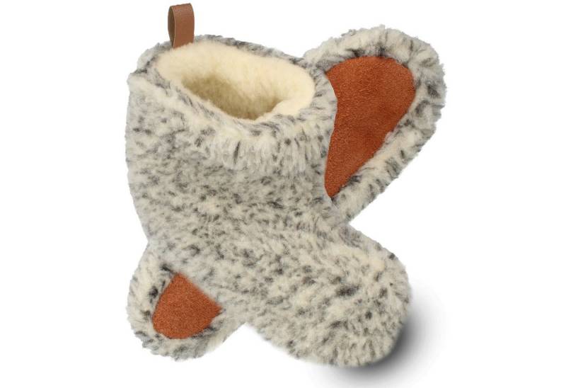 filsko Nordkapp Warme Wollsocken HausSchuhe für Damen und Herren Hausschuh mit wolle gefüttert von filsko