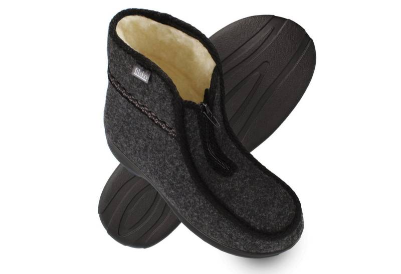 filsko Norrland Herren Winter Hausschuhe Hausschuh HüttenSchuhe aus Filz von filsko