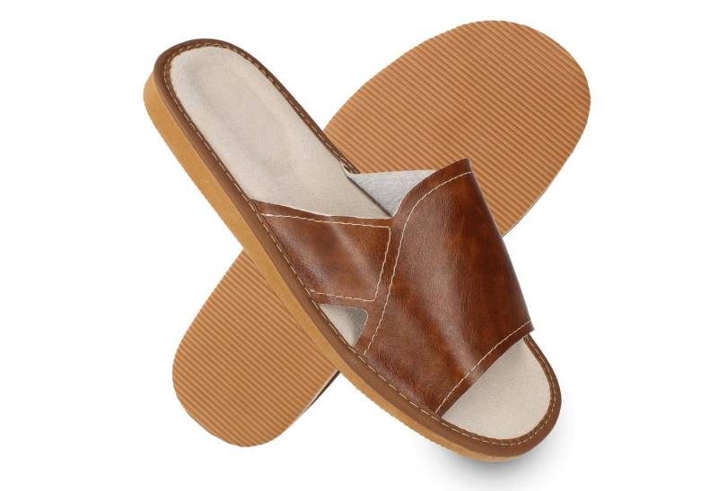 filsko Potenza Herren offene Pantoletten Hausschuh von filsko