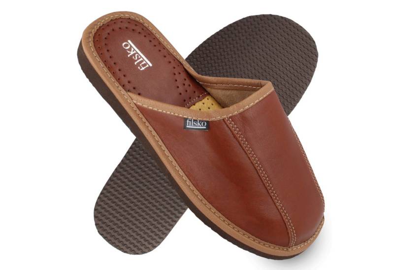filsko Tarm Herren Leder Hausschuh EVA-Sohle von filsko