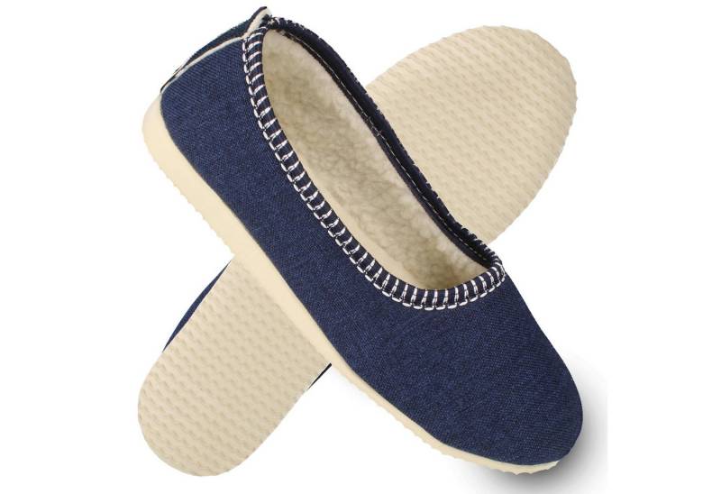 filsko filsko Garderen Damen Ballerina zum Schlupfen, leichte Ballerinas, mit oder ohne Schafwolle von filsko