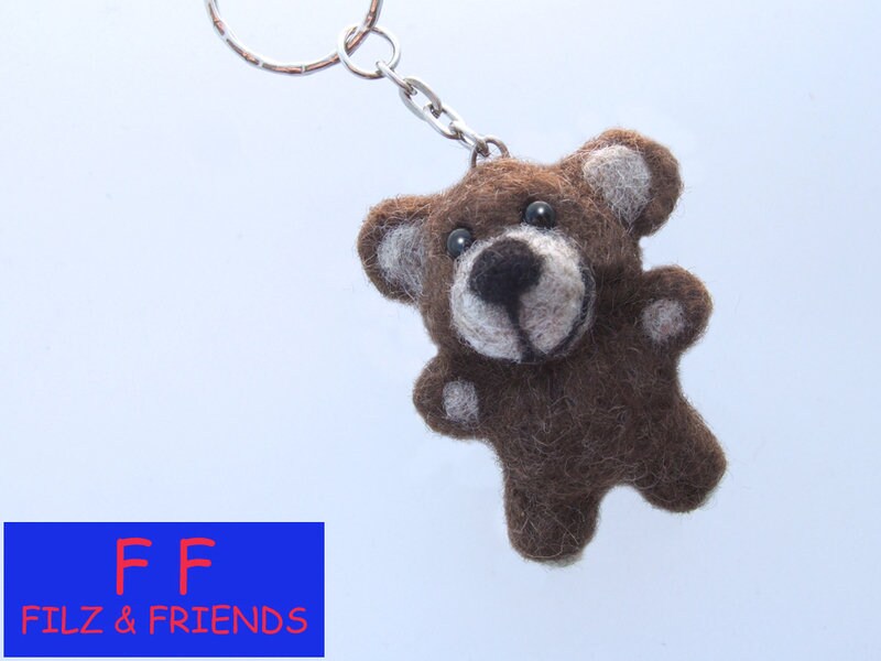 Bär Schlüsselanhänger Braun-Berry Bär Schlüsselanhänger Braun-Berry von filzundfriends