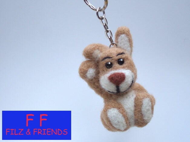 Hase Schlüsselanhänger Hasi Hase Schlüsselanhänger Hasi von filzundfriends