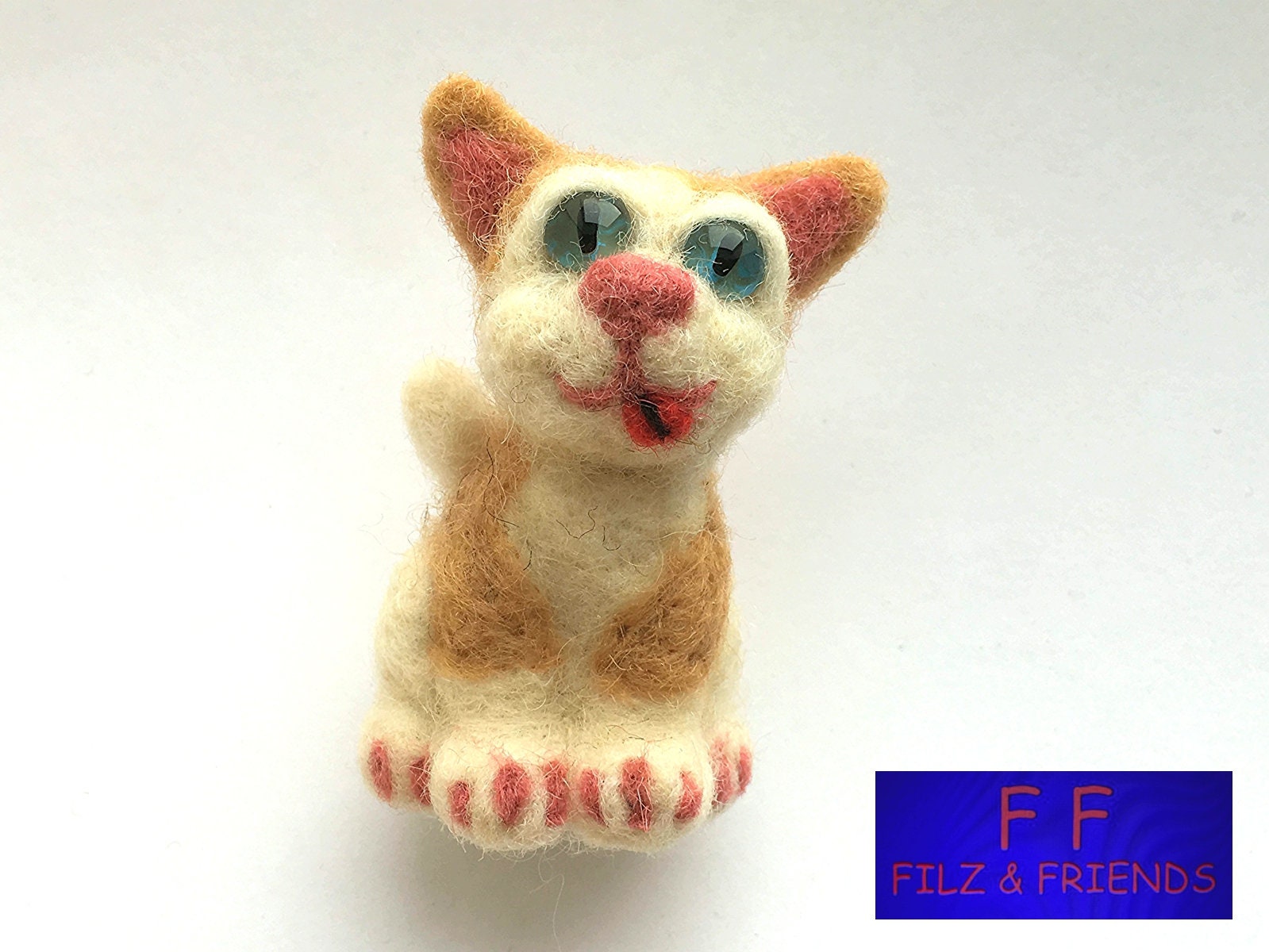 Katze Schlüsselanhänger Katze Schlüsselanhänger von filzundfriends