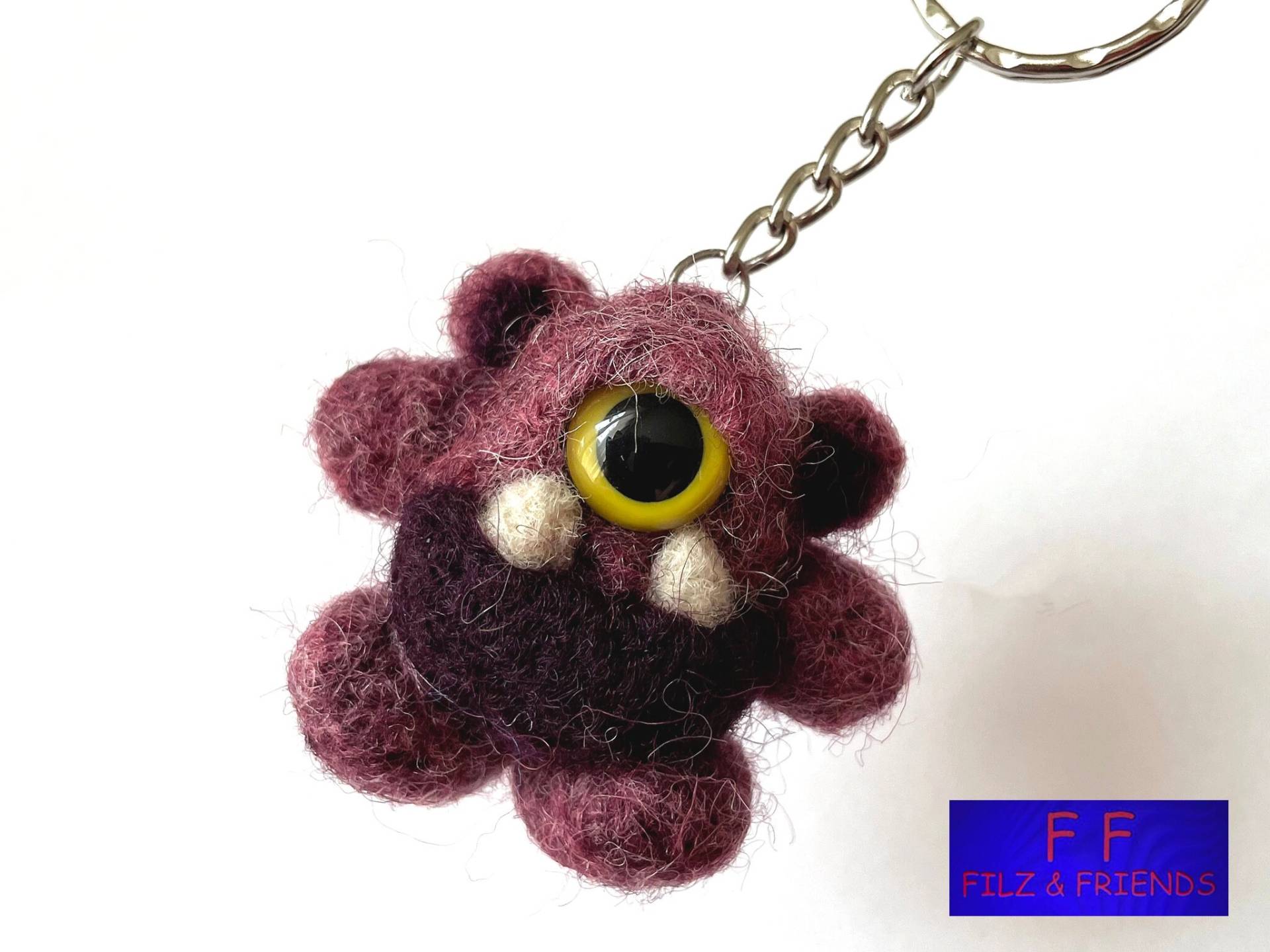 Monster Schlüsselanhänger Monster-Bärchen Monster Schlüsselanhänger Monster-Bärchen von filzundfriends