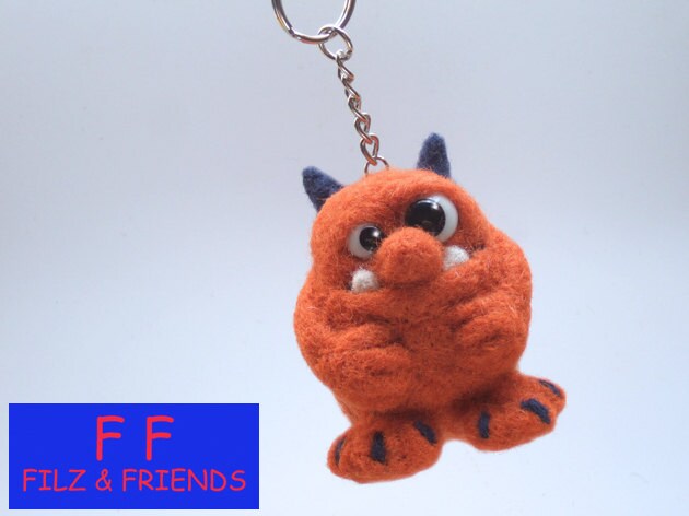 Monster Schlüsselanhänger Unikat Filz Monster Schlüsselanhänger Unikat Filz von filzundfriends