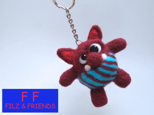 Monster Schlüsselanhänger Unikat Filz Monster Schlüsselanhänger Unikat Filz von filzundfriends