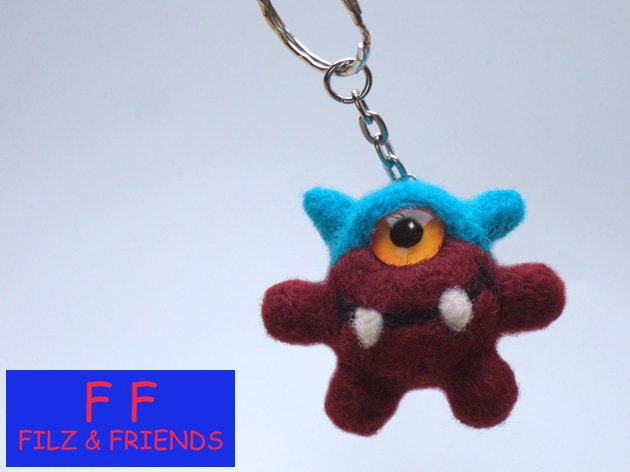 Monster Schlüsselanhänger Unikat Filz Monster Schlüsselanhänger Unikat Filz von filzundfriends
