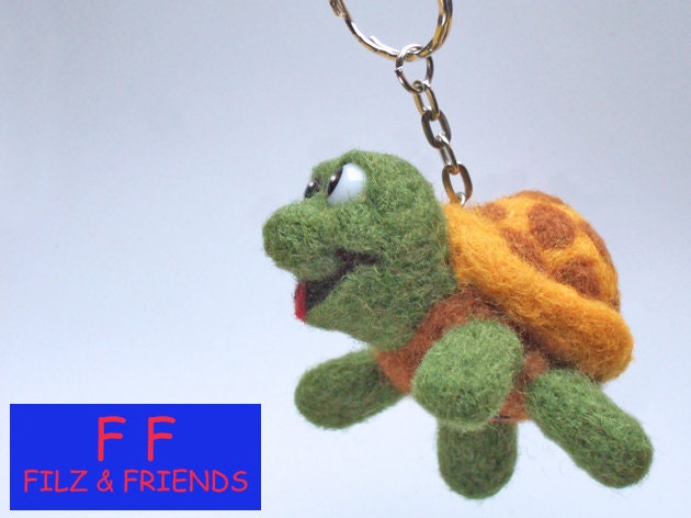 Schildkröte, Turtle, Schlüsselanhänger, Filz Schildkröte, Turtle, Schlüsselanhänger, Filz von filzundfriends
