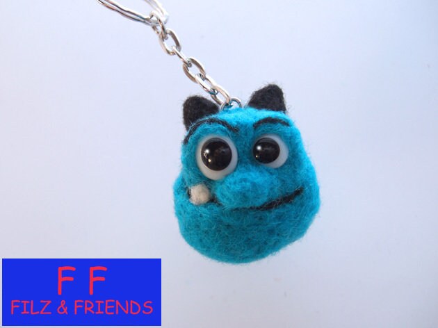 Schlüsselanhänger, Blau-Zahn-Beiss Schlüsselanhänger, Blau-Zahn-Beiss von filzundfriends