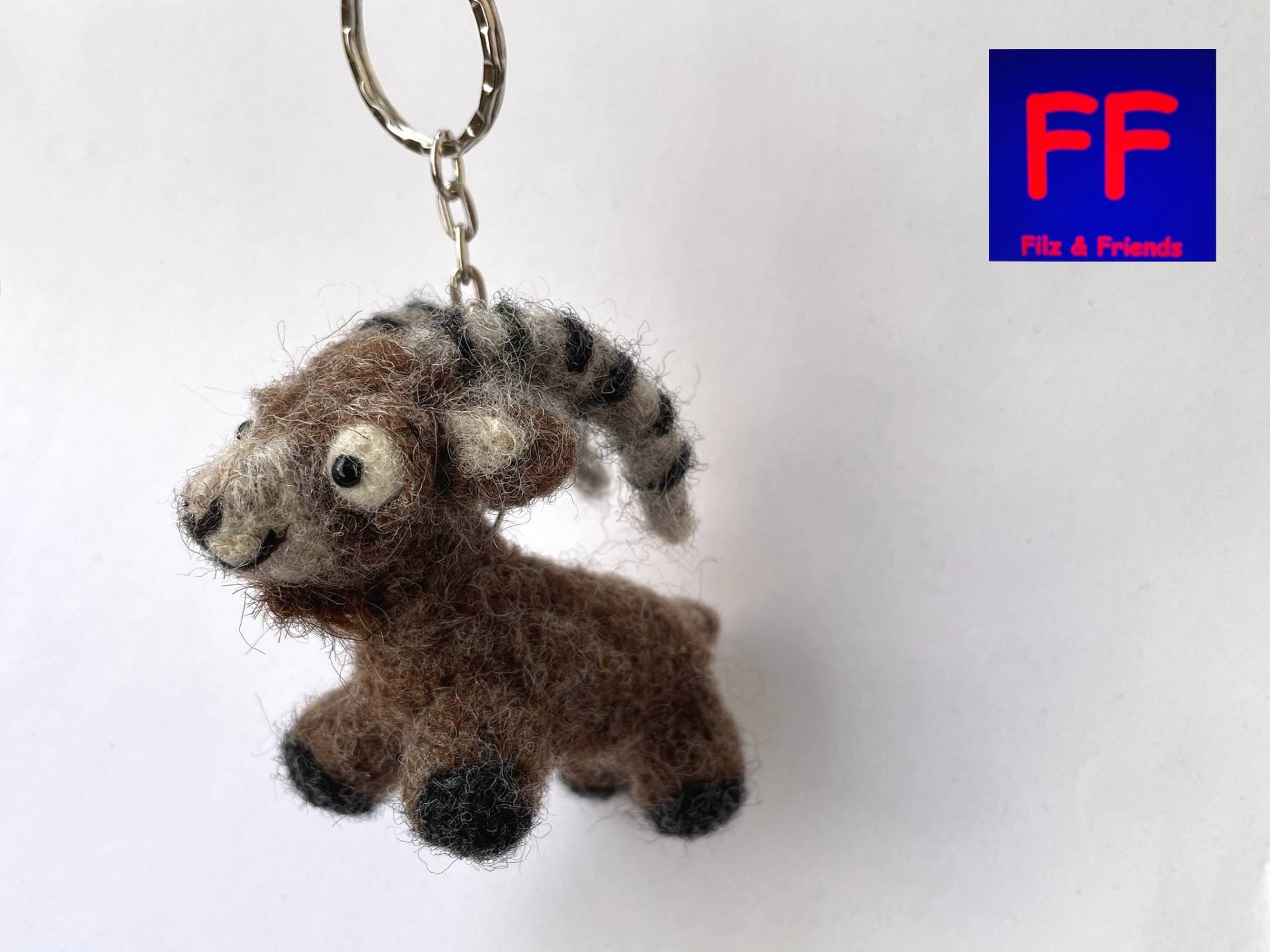 Schlüsselanhänger Anhänger Steinbock Schlüsselanhänger Anhänger Steinbock von filzundfriends