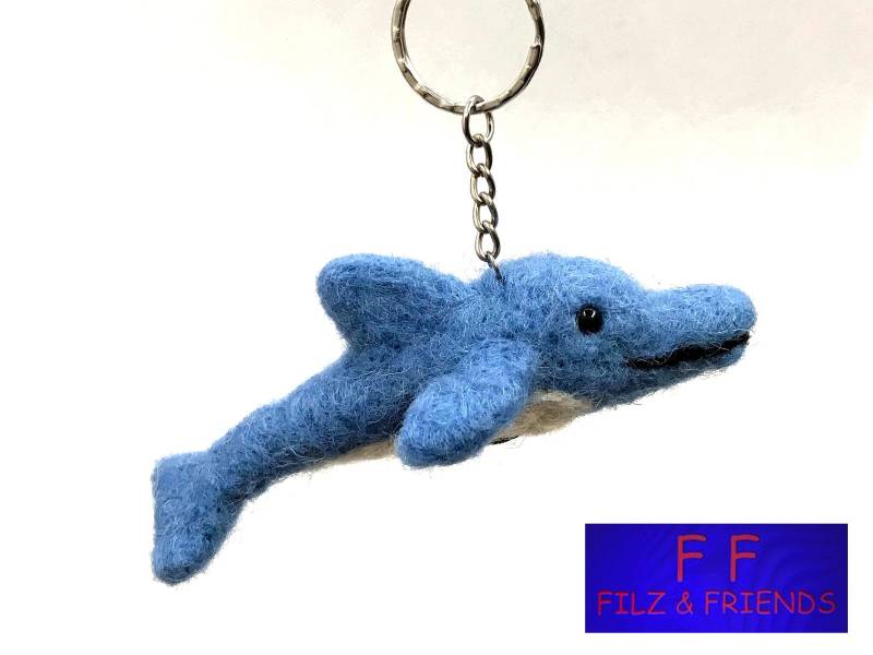 Schlüsselanhänger Delfin von filzundfriends