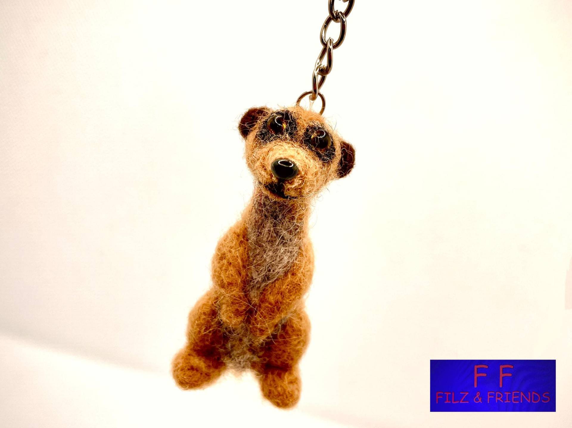 Schlüsselanhänger Erdmännchen Schlüsselanhänger Erdmännchen von filzundfriends