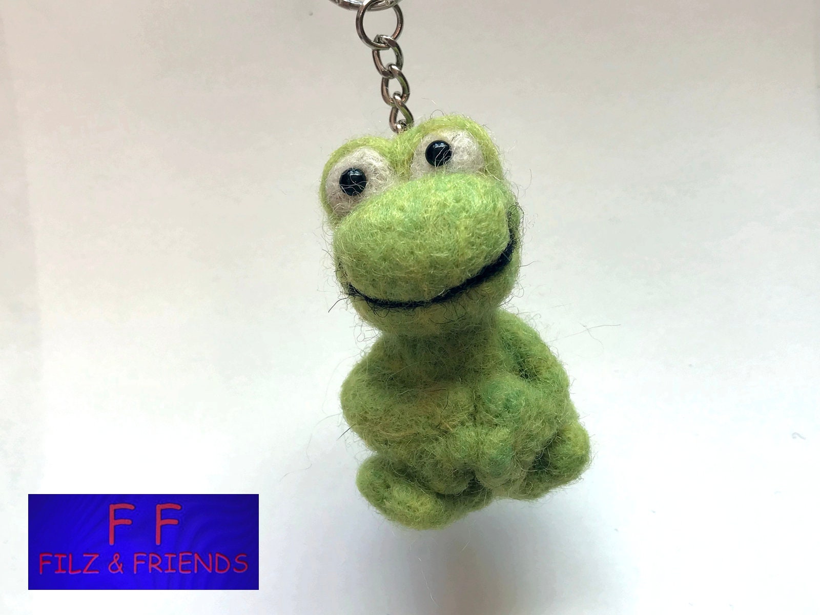 Schlüsselanhänger Frosch Schlüsselanhänger Frosch von filzundfriends