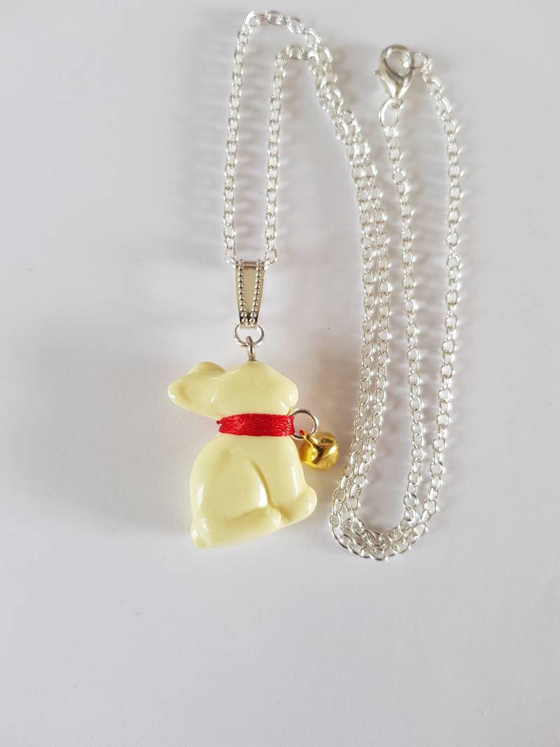 Halskette Osterhase, Weiße Schokolade, Idee, Ostergeschenk, Original Kind, Frau, Gourmet-Halskette Halskette Osterhase, Weiße Schokolade, Idee, Ostergeschenk, Original Kind, Frau, Gourmet-Halskette von fimorelie