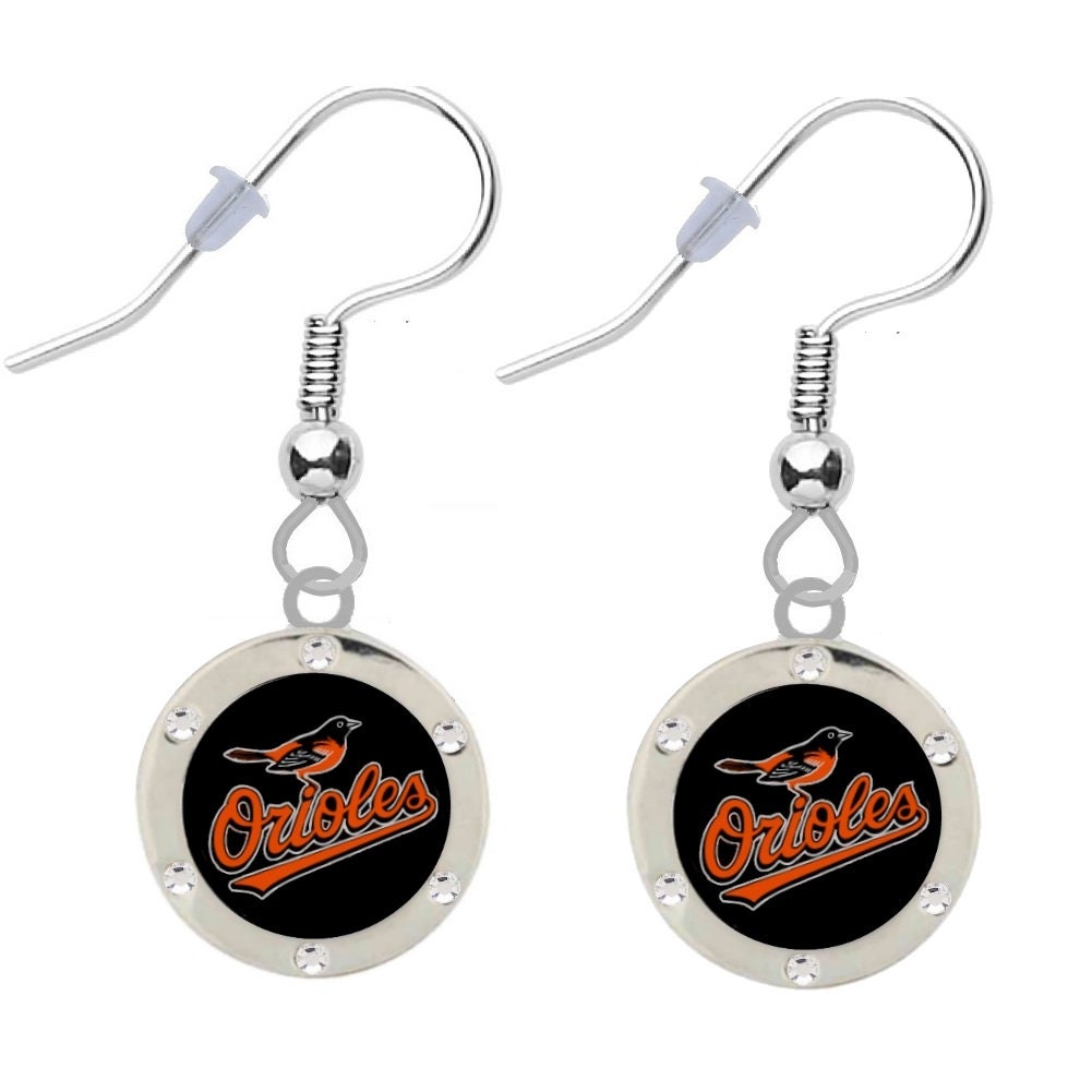 Baltimore Orioles Crystal Ohrringe von finaltouchgiftsco