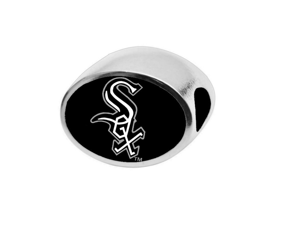 Chicago White Sox Bead Kompatibel Mit Pandora Style Armbänder von finaltouchgiftsco