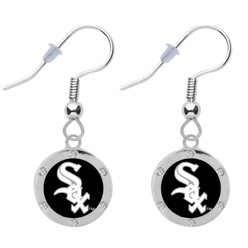 Chicago White Sox Kristall Ohrringe von finaltouchgiftsco