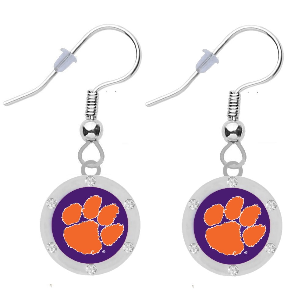 Clemson Kristall Ohrringe von finaltouchgiftsco