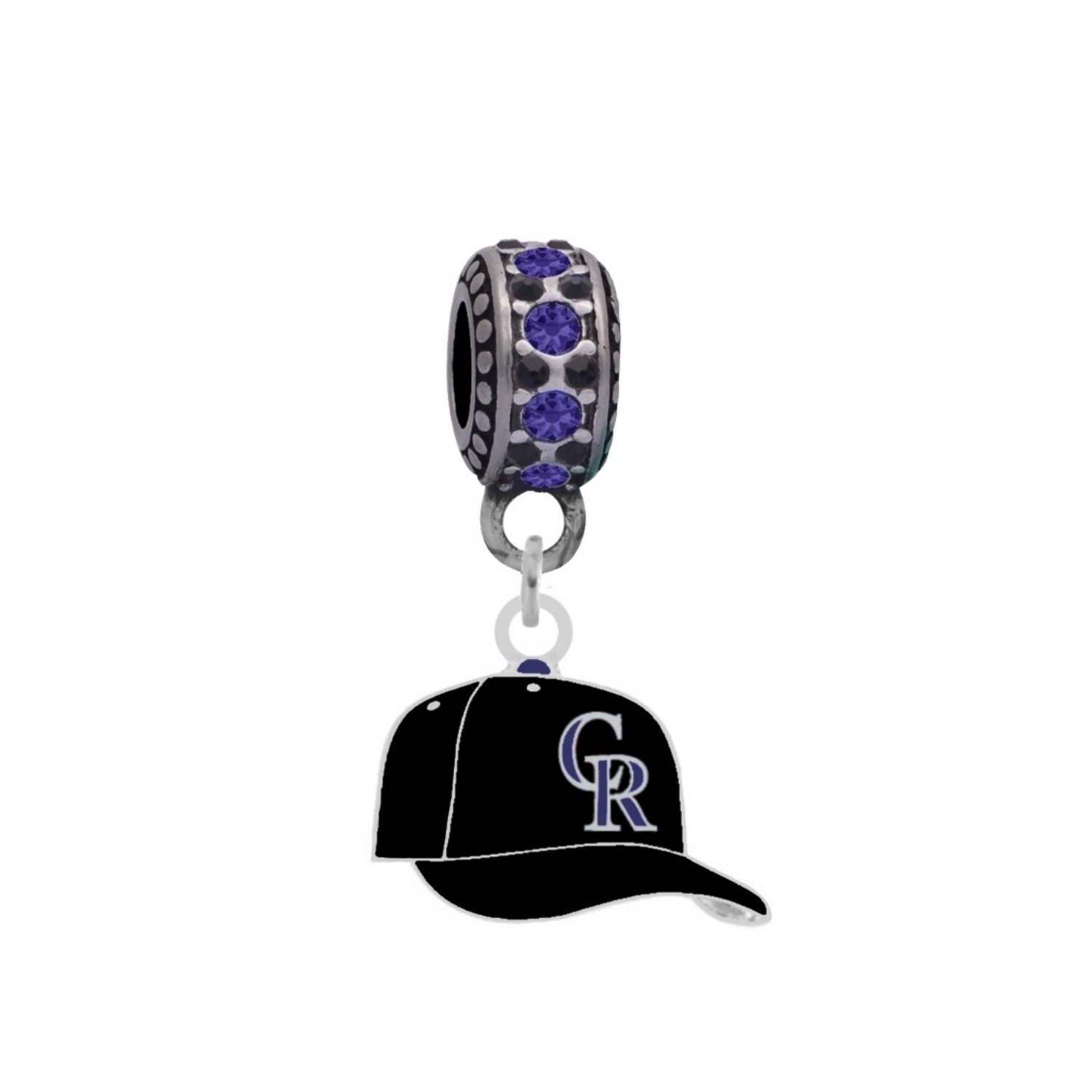 Colorado Rockies Cap Charm Kompatibel Mit Pandora Style Armbänder. Kann Auch Als Halskette Getragen Werden | Inkl von finaltouchgiftsco