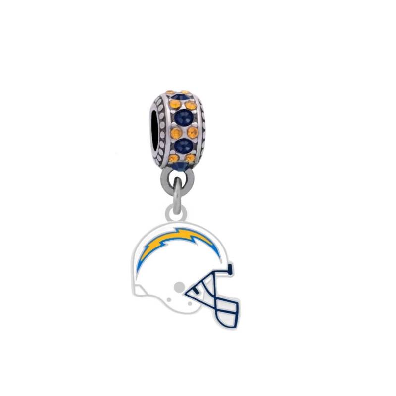 Losangels Chargers Helmanhänger Kompatibel Mit Pandora-Armbändern. Kann Auch Als Halskette Getragen Werden | Inkl von finaltouchgiftsco