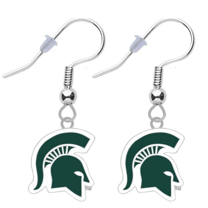 Michigan State Logo-Ohrringe von finaltouchgiftsco