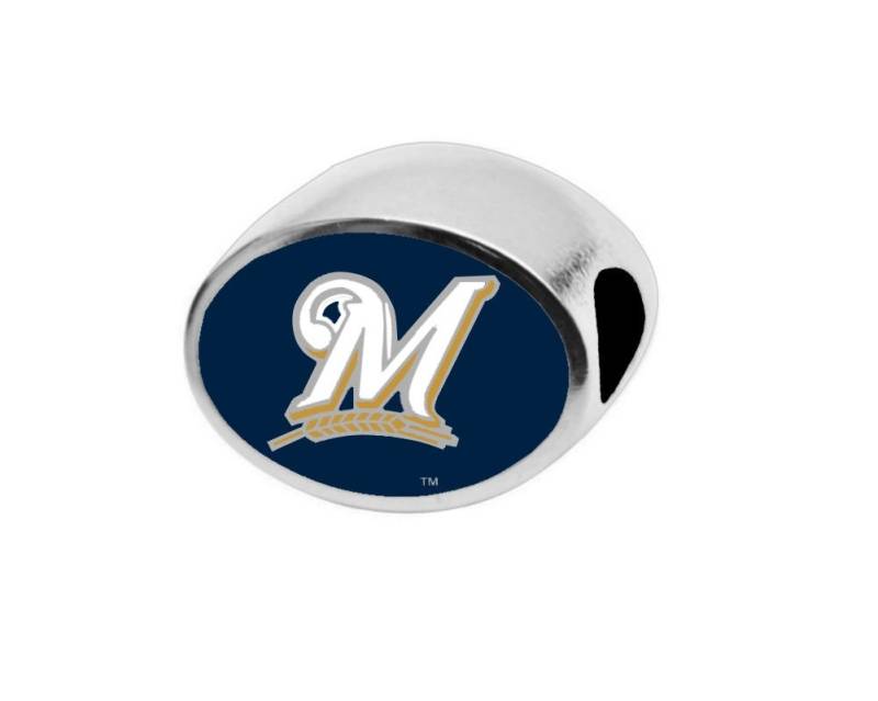 Milwaukee Brewers Bead Kompatibel Mit Pandora Style Armbändern von finaltouchgiftsco