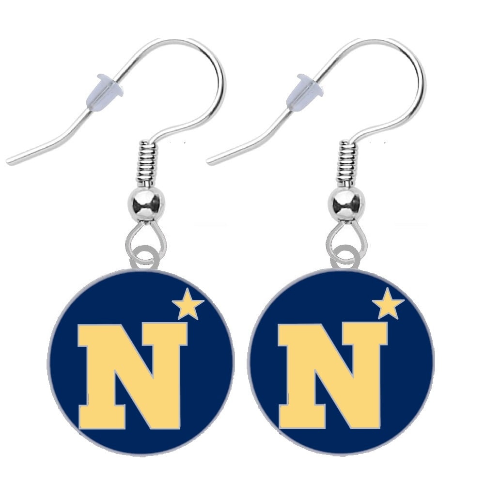 Navy Logo Ohrringe von finaltouchgiftsco