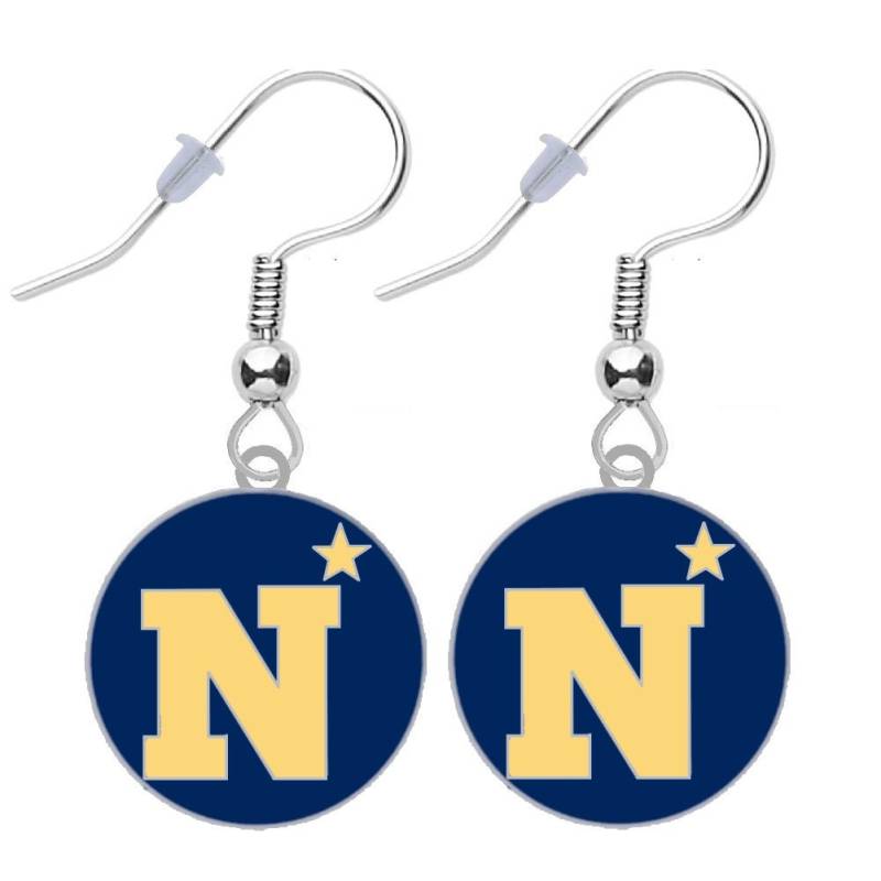 Navy Logo Ohrringe von finaltouchgiftsco