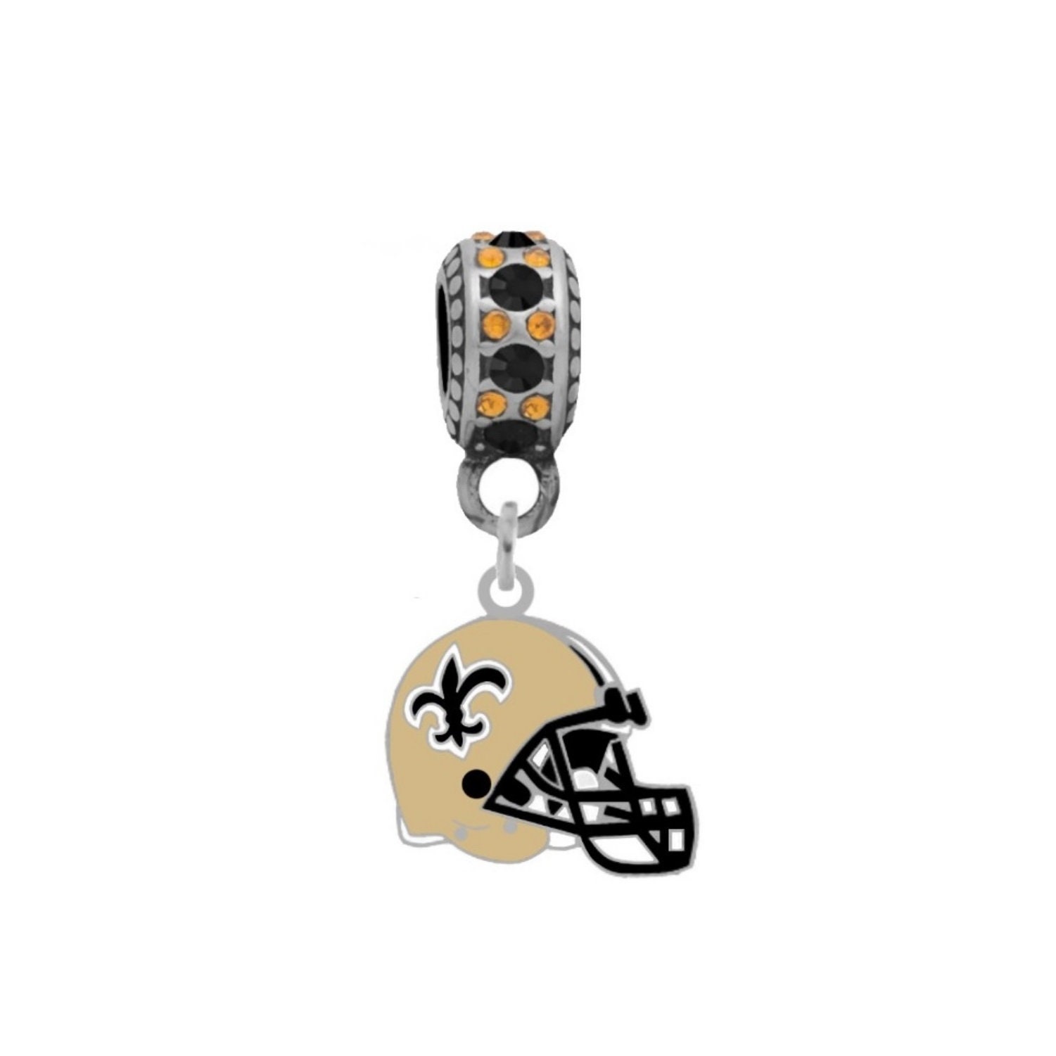 New Orleans Saints Helmanhänger Kompatibel Mit Pandora Style Armbändern. Kann Auch Als Halskette Getragen Werden | Inkl von finaltouchgiftsco