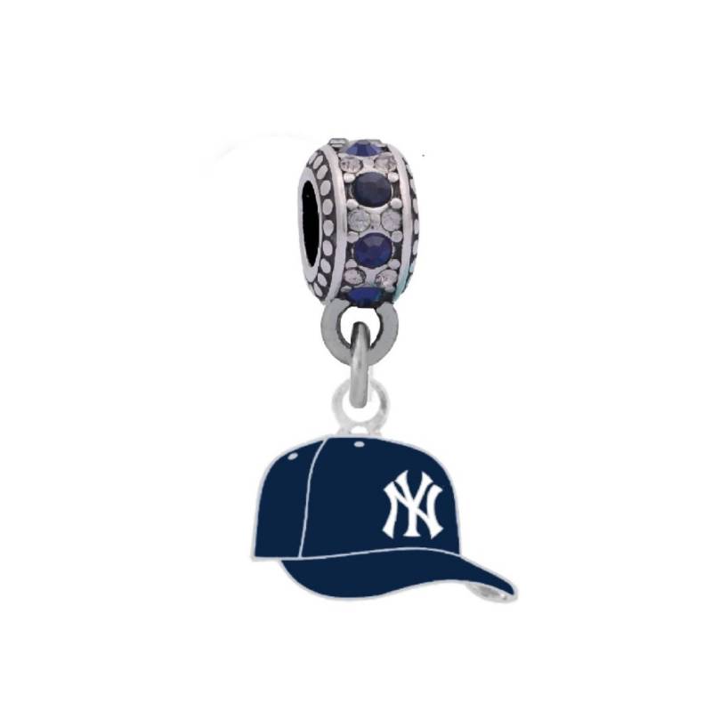 New York Yankees Cap Charm Kompatibel Mit Pandora Style Armbändern. Kann Auch Als Halskette Getragen Werden | Inkl von finaltouchgiftsco