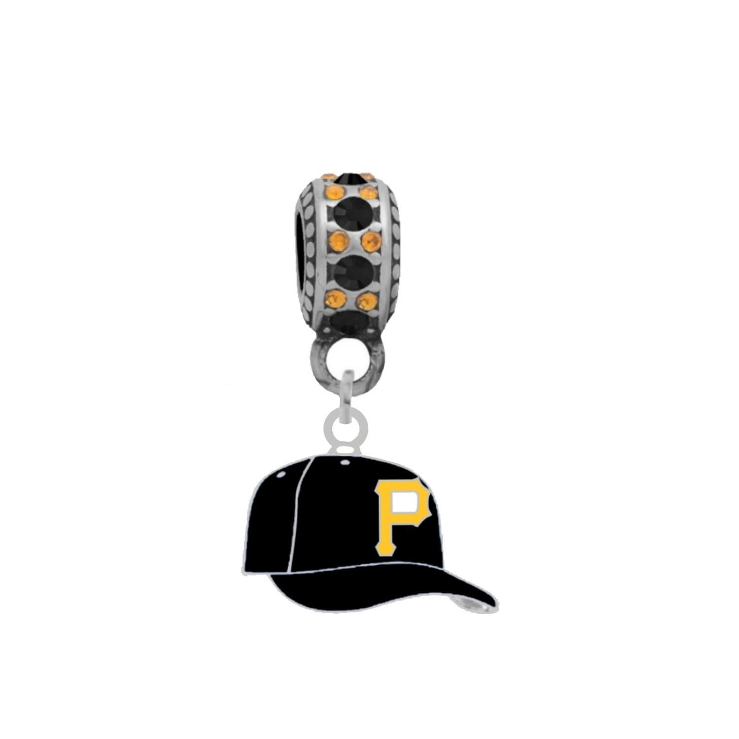 Pittsburgh Pirates Cap Charm Kompatibel Mit Pandora Style Armbändern. Kann Auch Als Halskette Getragen Werden | Inkl von finaltouchgiftsco