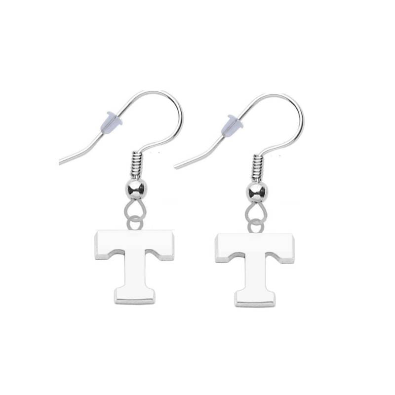 University Of Tennessee Silberfarbene Logo-Ohrringe von finaltouchgiftsco