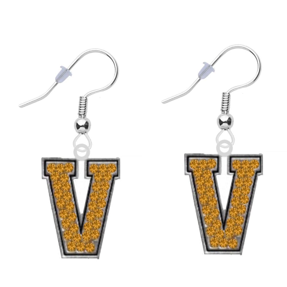 Vanderbilt University Strass Ohrringe von finaltouchgiftsco