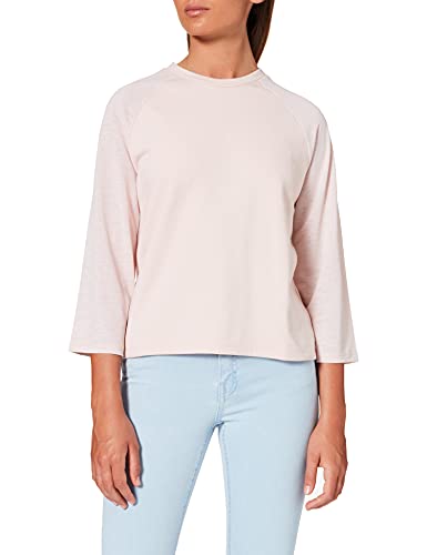 FIND Damen Regular Fit Sweatshirt Contrast Sleeve 18AMA015, Gr. 34 (Herstellergröße: XS), Rosa (Pink) von find.