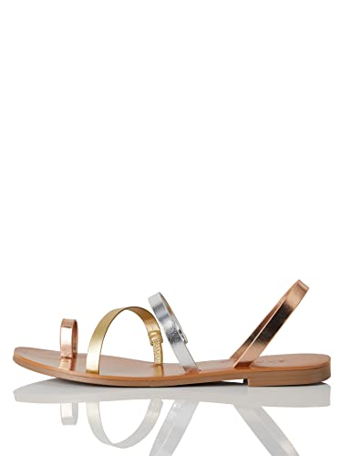 FIND Flat Gladiator, Römersandalen, Mehrfarbig (Metallic Multi), 37 EU (4 UK) von find.