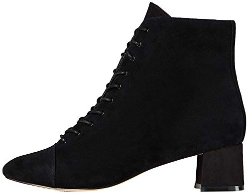 FIND Lace Up Block, Damen Stiefeletten, Schwarz (Black Black), 36 EU (3 UK) von find.