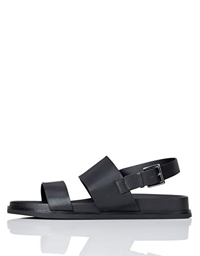 FIND Leather Sports, Offene Sandalen, Schwarz (Black), 38 EU (5 UK) von find.