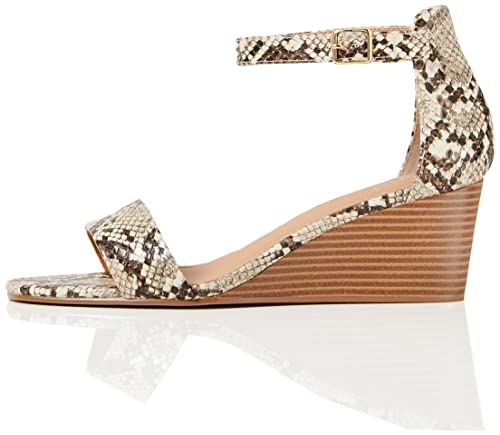 FIND Wedge Leather, Offene Sandalen, Beige (Beige), 37 EU (4 UK) von find.