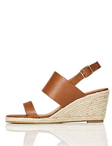 FIND Wedge Two Part, Espadrilles, Braun (Pale Tan), 37 EU (4 UK) von find.