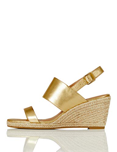 FIND Wedge Two Part, Espadrilles, Gold (Gold), 38 EU (5 UK) von find.